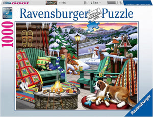 Ravensburger puzzle 1000 zimowy odpoczynek - puzzel 1000 winterrust