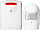 Orno draadloze bewegingsmelder met alarm - bewegingssensor ip44 waterdicht - wit