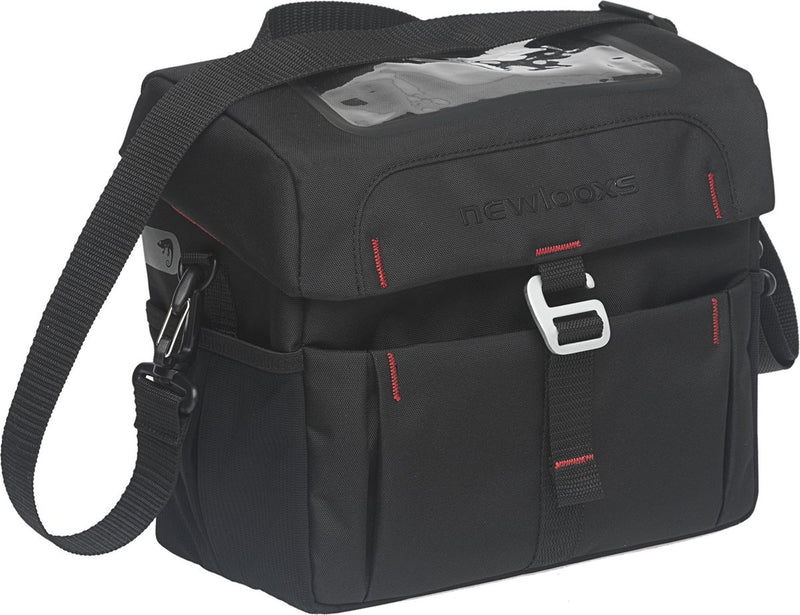 Afbeelding laden in galerijviewer, Vigo Handlebar Bag - sportieve stuurtas, waterdicht, verstevigd, reflecterend, zwart
