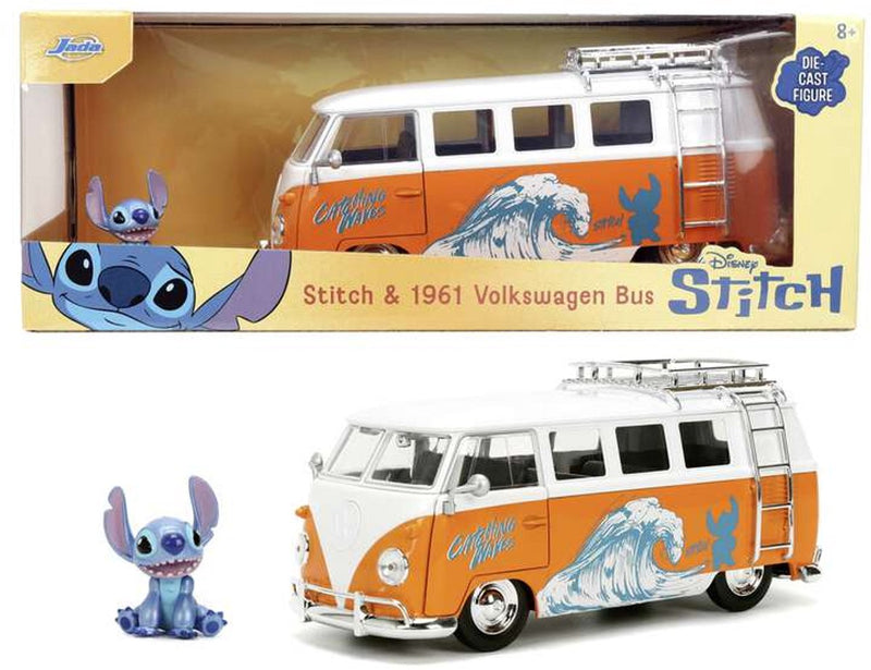 Afbeelding laden in galerijviewer, Jada toys - stitch 1961 vw bus 1:24 - 9336340314r01
