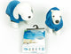 Duvo plus hondenbadjas - snel drogende microvezel badjas voor honden - verstelbaar - 40 cm - blauw