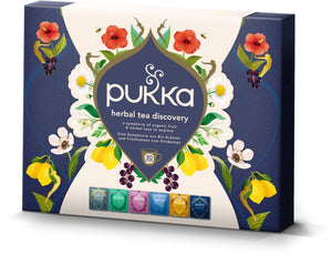 Pukka tea discovery box - 30 theezakjes - biologische kruidenthee - 5 x 6 zakjes - giftset - theedoos - thee geschenkdoos