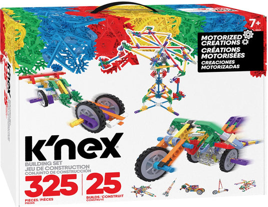 K'nex bouwset motorized constructiespeelgoed 25 modellen 325-delig.
