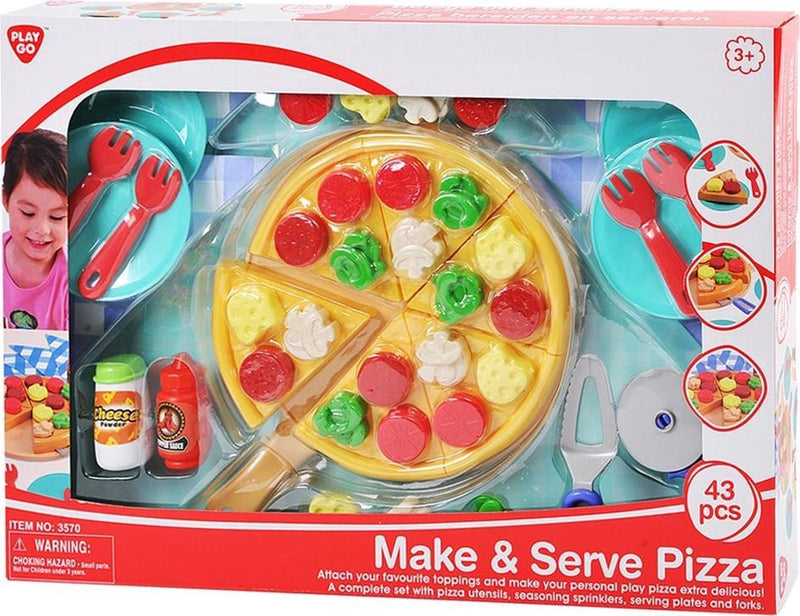 Afbeelding laden in galerijviewer, Playgo pizza maak en serveer 43-delig 3570
