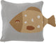 Bloomingville mini larle cushion, blue, cotton oeko-tex®