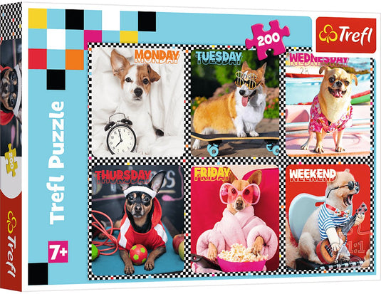 Trefl happy dogs legpuzzel - 200 stukjes - vanaf 7 jaar