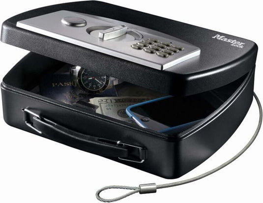 Masterlock master lock digitale draagbare kluis met kabel