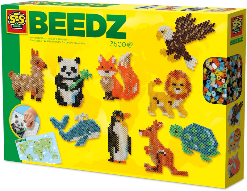 Afbeelding laden in galerijviewer, Ses creative ses strijkkralen - wereld dieren
