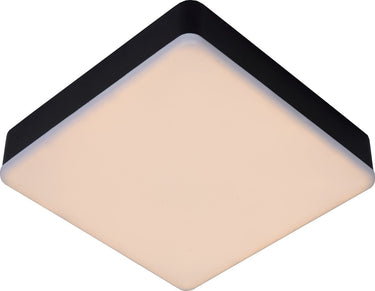 Lucide ceres-led - plafonnière (plafondlamp) badkamer - led dimbaar - 1x30w 3000k - ip44 - zwart