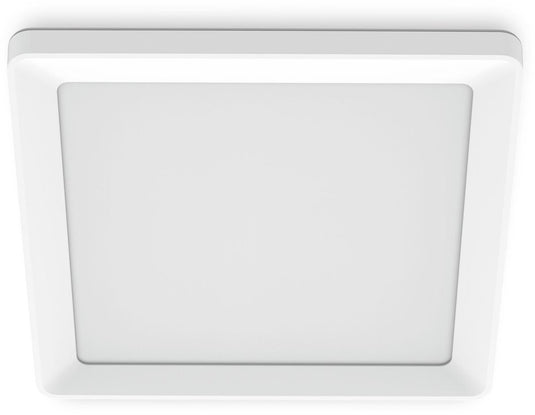 Philips led philips valen plafondlamp - met afstandsbediening - warmglow lichttechnologie: dim je lamp voor een warmere lichtkleur - 13w - led-verlichting - extra warm tot koelwit licht: 2200k-6500k - vierkant - wit