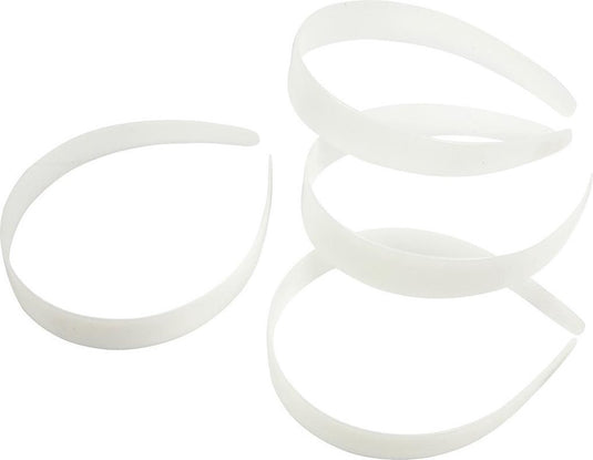 Creativ company haarband - dunne haarbandjes - wit - diy - haarbanden versieren decoreren - breedte: 25 mm - 5 stuks