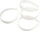 Creativ company haarband - dunne haarbandjes - wit - diy - haarbanden versieren decoreren - breedte: 25 mm - 5 stuks