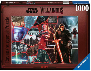 Ravensburger puzzel star wars villainous: kylo ren - legpuzzel - 1000 stukjes