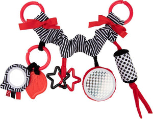 Canpol babies pastel friends wagenspanner autostoeltje hanger- rood 0m+ 0+ maanden