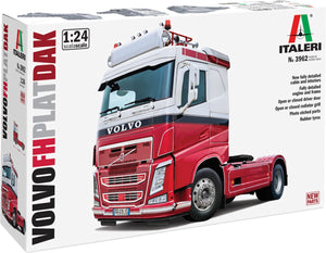 Italeri modelbouwpakket vrachtwagens - 3962 volvo fh4 truck 4x2 plat dak plastic - 1:24 - modelbouw