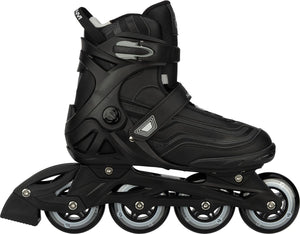 Nijdam inline skates - gear up - maat 45 - zwart