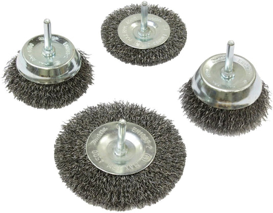 Makita d-65729 4-delige komborstel set - 6 mm - 63 75 75 100 mm