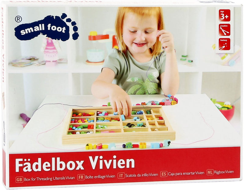Afbeelding laden in galerijviewer, Small foot - houten kralenset

