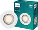 Philips led philips peridot inbouwspot - gu10 fitting - wit - rond - vaste kop