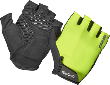 Gripgrab - proride rc max korte vinger zomer fietshandschoenen met padding - geel hi-vis - heren - maat xs