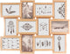 Atmosphera collage fotolijst - voor 12 foto's - 58 x 45 cm - hout - fotolijsten