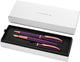 Pelikan jazz noble elegance schrijfset - vulpen m + balpen - metaal - paars