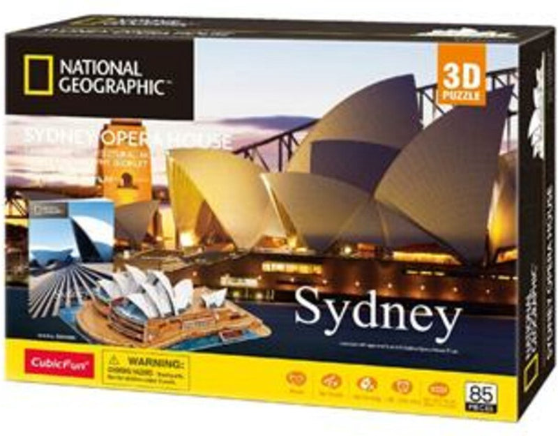 Afbeelding laden in galerijviewer, Cubic fun national geographic 3d puzzel sydney opera house - architectuur - 128 stukjes
