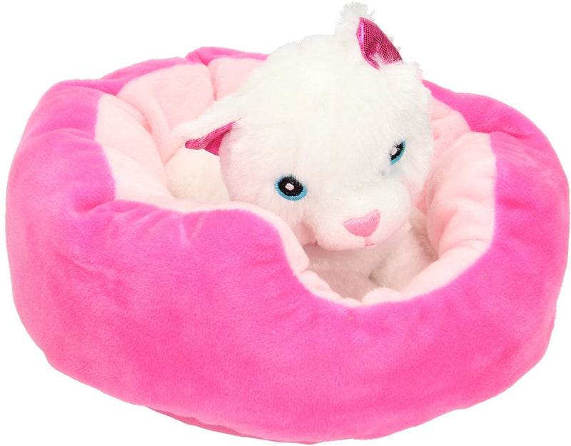 Afbeelding laden in galerijviewer, Toi toys bv 4x pluchen hond of kat in pluchen mand
