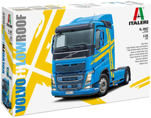 Italeri modelbouwpakket vrachtwagens - 3967 volvo fh4 truck 4x2 - laag dak - vrachtwagen plastic - 1:24 - modelbouw