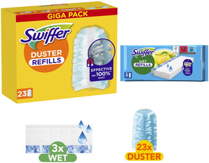 Swiffer duster trap lock- 23 navullingen vochtige vloerdoekjes - 3 navullingen