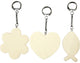 Creativ company houten sleutelhangers 12 stuks