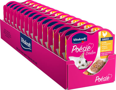 Vitakraft poésie® création kip en groente - natvoer - 15x85 gram