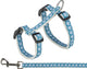 Trixie - kattentuig met riem - grijs blauw - 27-45 cm 1 cm - 120 cm one size