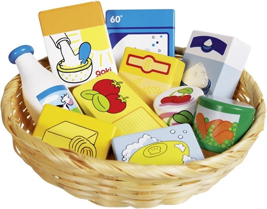 Goki boodschappen in een mand, 10dlg.