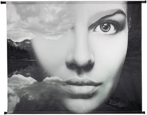 Hd collection wanddoek face mountain 146x3x110cm