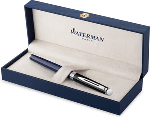 Waterman hémisphère rollerballpen | zwarte en blauwe lak met palladium-gecoate afwerkingen | fijne punt | met geschenkdoos