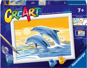 Ravensburger creart schilderen op nummer - vrolijke dolfijnen