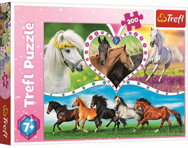 Trefl paarden legpuzzel - 200 stukjes - vanaf 7 jaar
