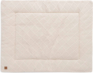 Jollein boxkleed 75x95cm check knit oatmeal