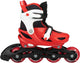 Nijdam skeelers - verstelbaar - kinderen - red racer - rood - maat 33-36