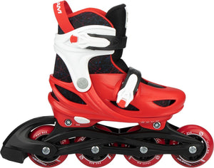 Nijdam skeelers - verstelbaar - kinderen - red racer - rood - maat 37-40