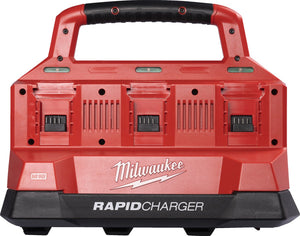 Milwaukee m18 pc6 packout™ dual-bay snellader 18v - 4932480162