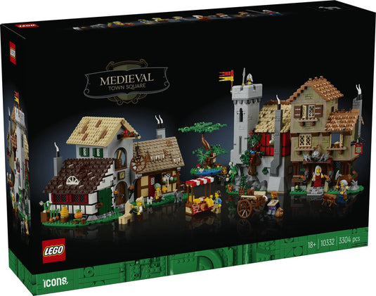 Lego icons middeleeuws stadsplein - 10332
