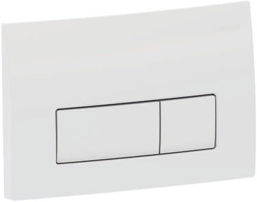 Geberit delta50 bedieningsplaat - 2-toets spoeling - rechthoekige knoppen - alpien wit