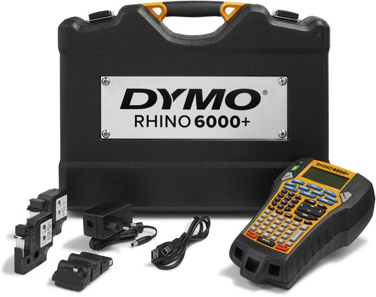 Etikettenprinter dymo 6000+ rhino geel, zwart