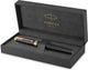 Parker ingenuity vulpen | core-collectie | zwart met gouden afwerking | medium punt | zwarte inkt | geschenkdoos