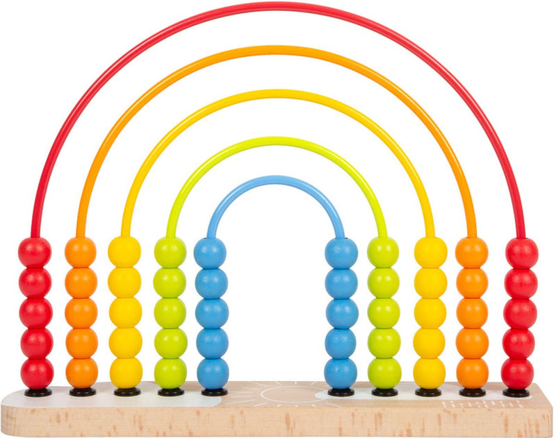 Afbeelding laden in galerijviewer, Small foot - houten motoriekspiraal regenboog
