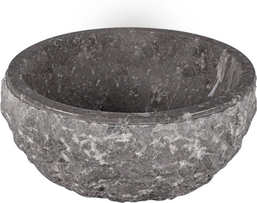 Differnz asti waskom - 38cm - gepolijst natuursteen - grijs