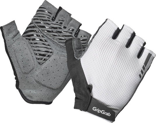 Gripgrab - expert rc max korte vinger zomer fietshandschoenen met padding - wit - unisex - maat s