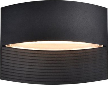 Lutec lotus - led wandlamp voor buiten - up down - premium aluminium - 580lm - 3000k warm wit licht - ip54 extra weerbestendig - mat zwart